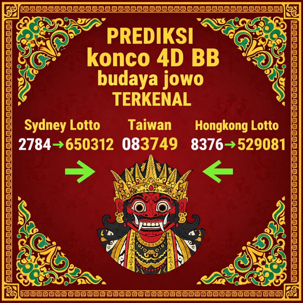 Prediksi Konco 4D Budaya Jowo HK Pools